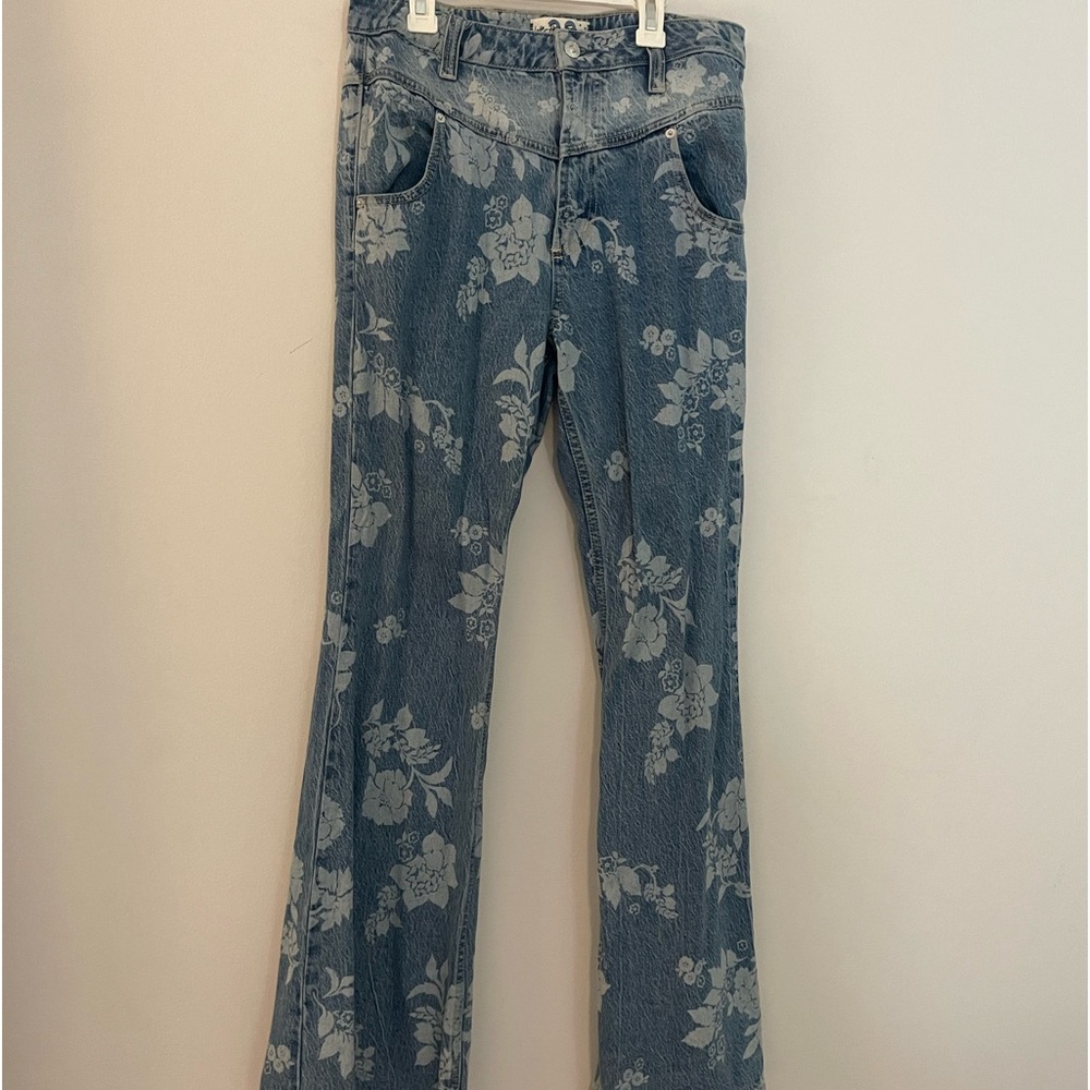 Western Inspired Flower Free People Jeans